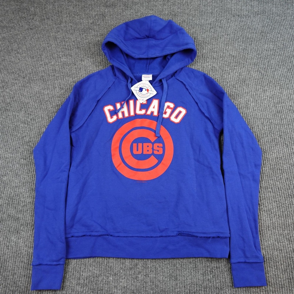 Chicago Cubs Hoodie Sweatshirt Womens Medium Blue MLB Baseball 5th & Ocean
